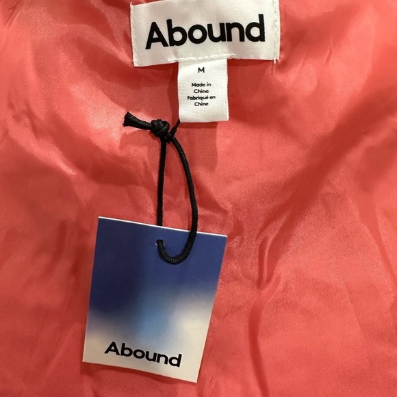 ABOUND Coral Puffer Bomber Jacket Coat - Picture 7 of 7